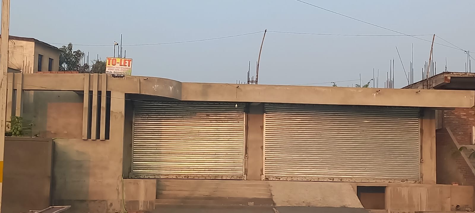 Property entrance and shutters